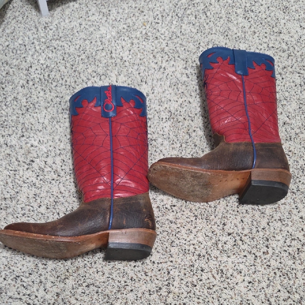 Olathe Boot Co. Red and Blue Kids Boots